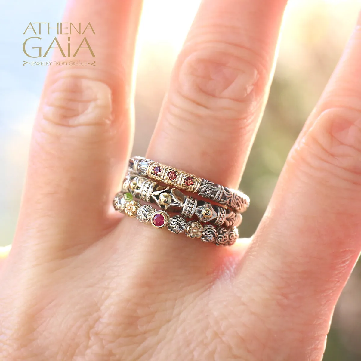 Gold Dot Stackable Ring