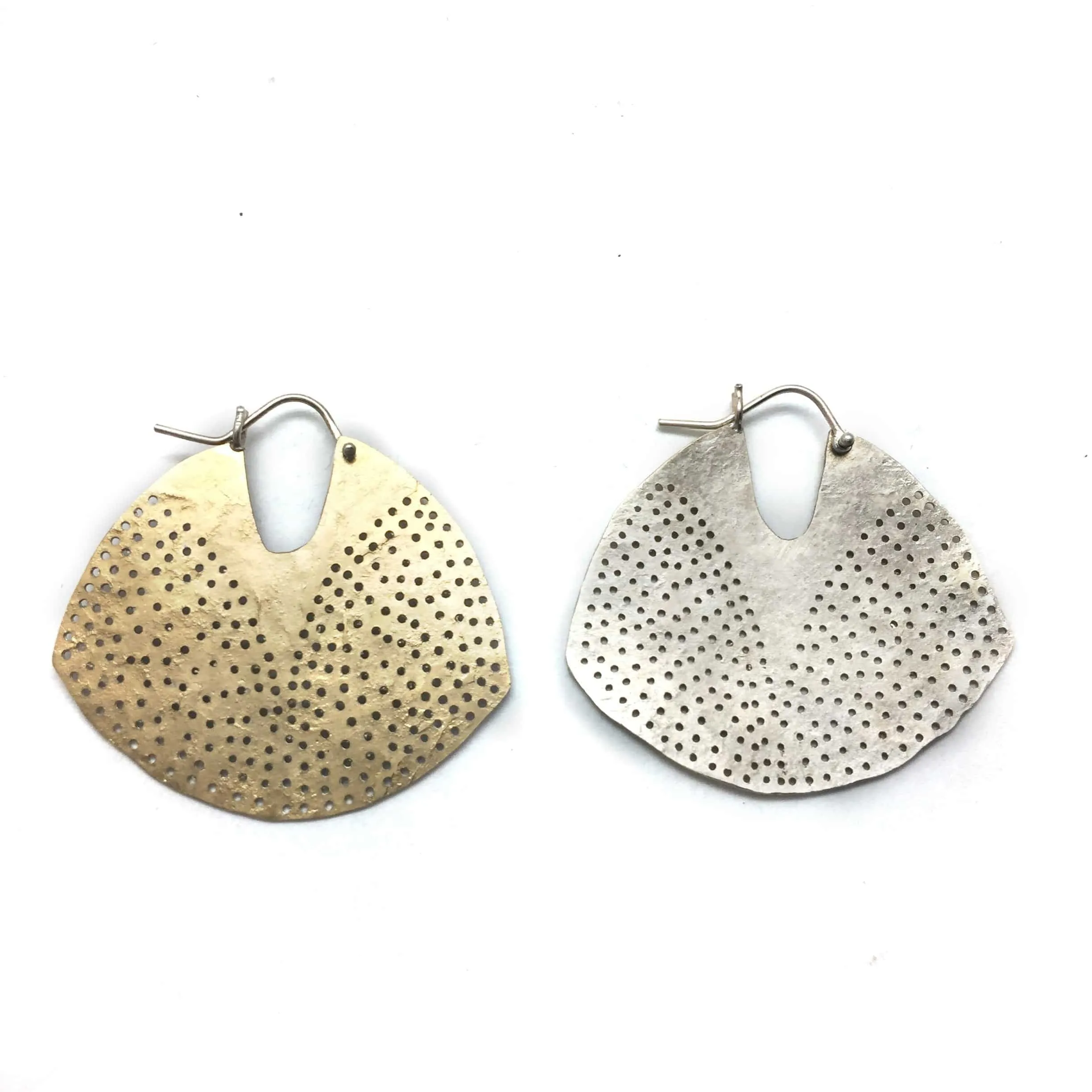 Gold Fan Earrings
