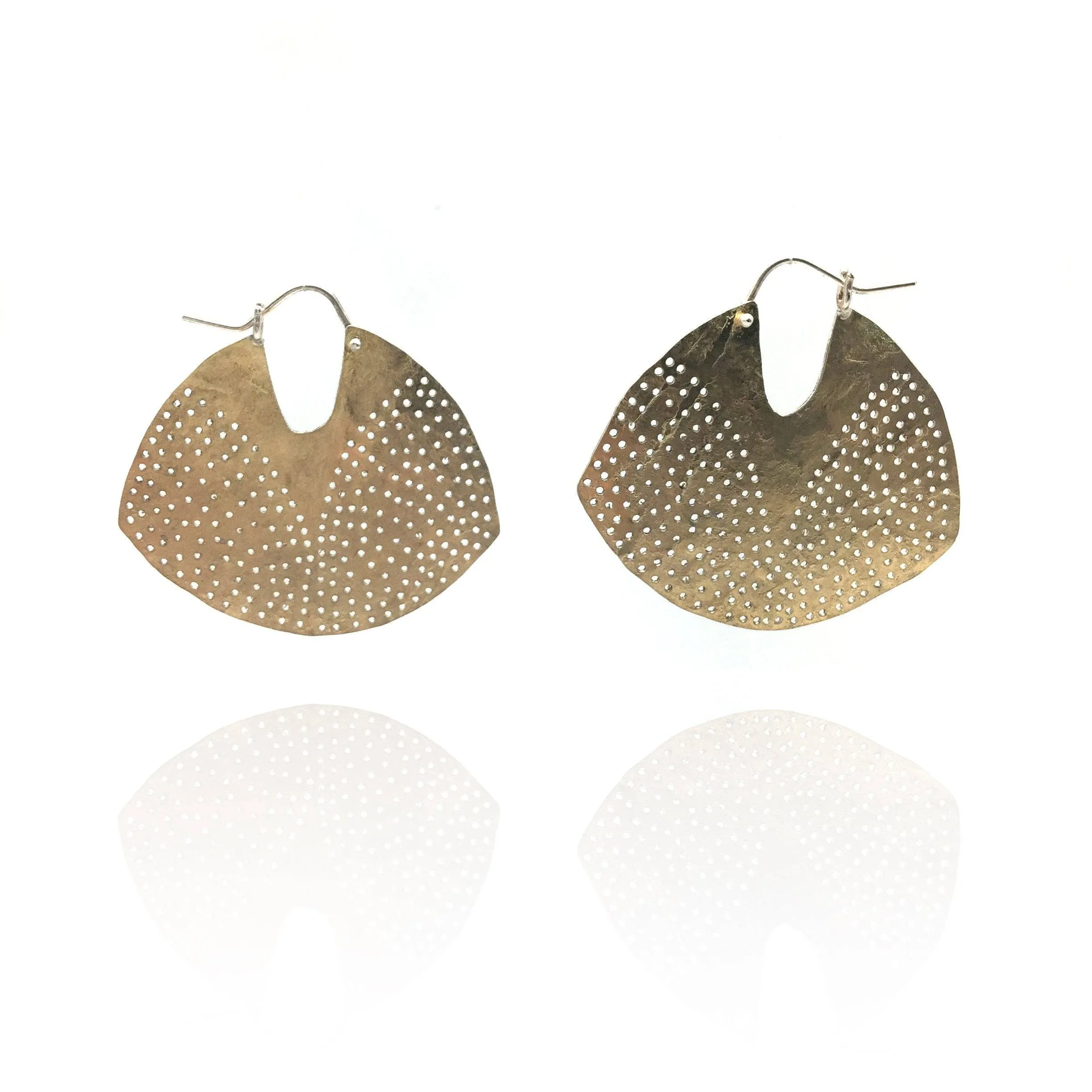 Gold Fan Earrings
