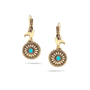 GOLD FILIGREE EARRINGS #215GN3401 (1D6/1B15)