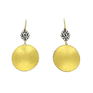 Golden Disc Earrings