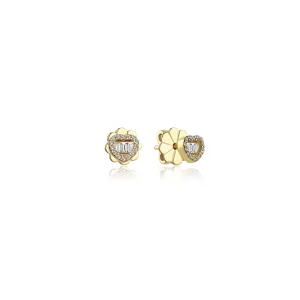 GOLDEN HEART MINI EARRINGS