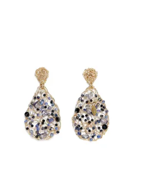 Gota Button Dangle Earrings (40mm)