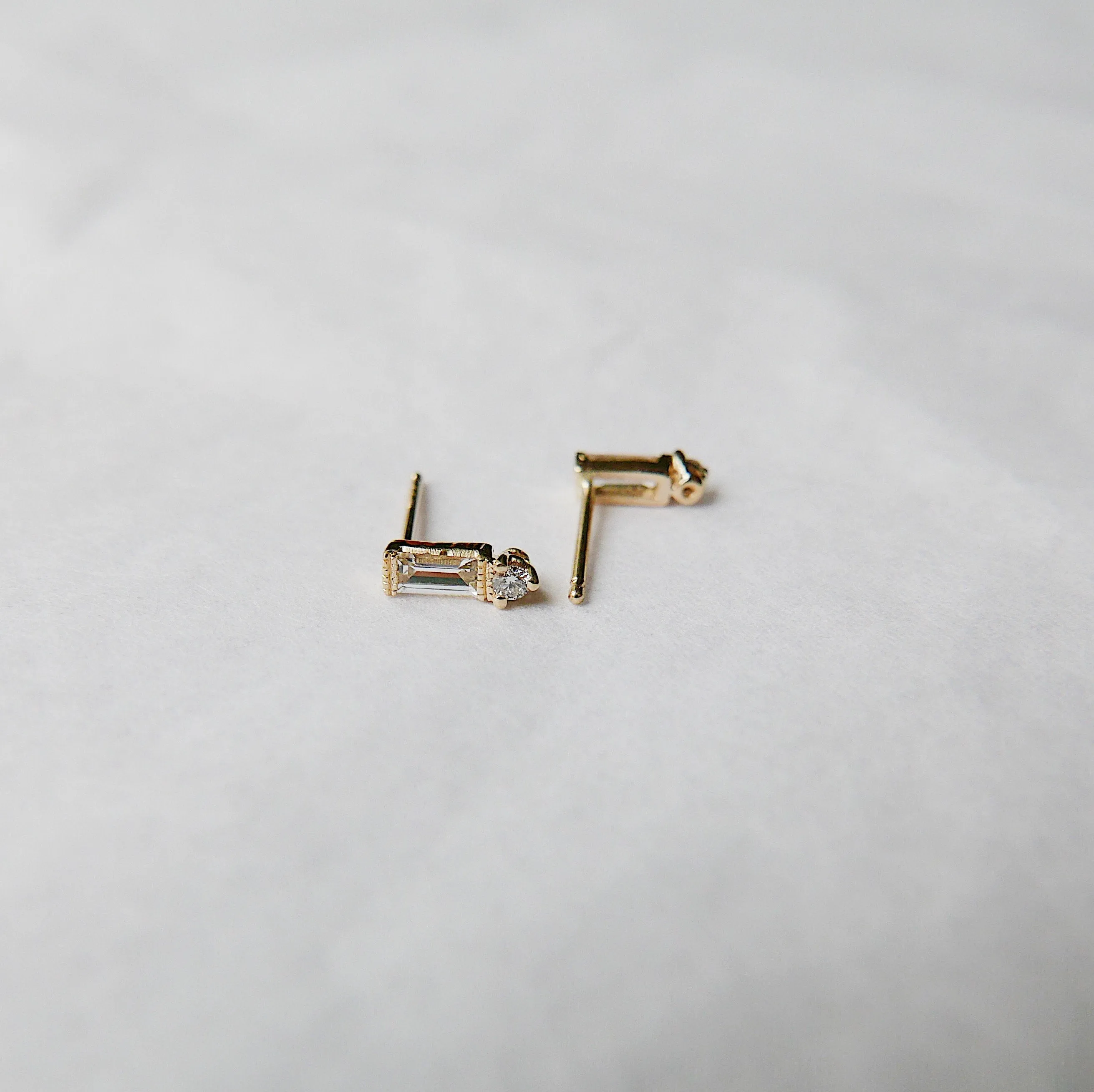 Grand Baguette Sapphire Earring