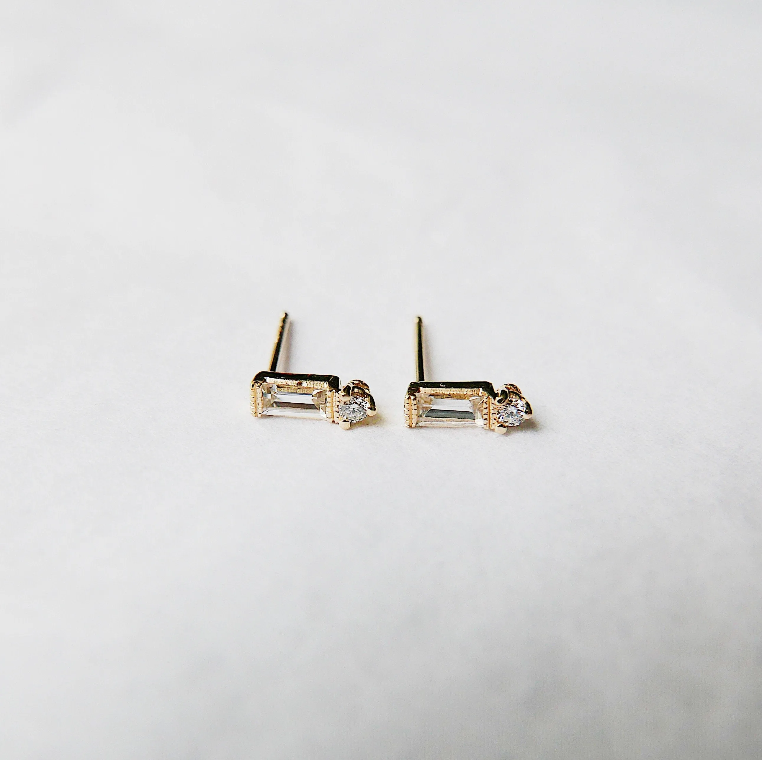 Grand Baguette Sapphire Earring