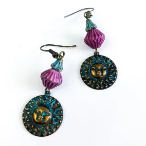 GRAPE JELLY SUNSHINE earrings