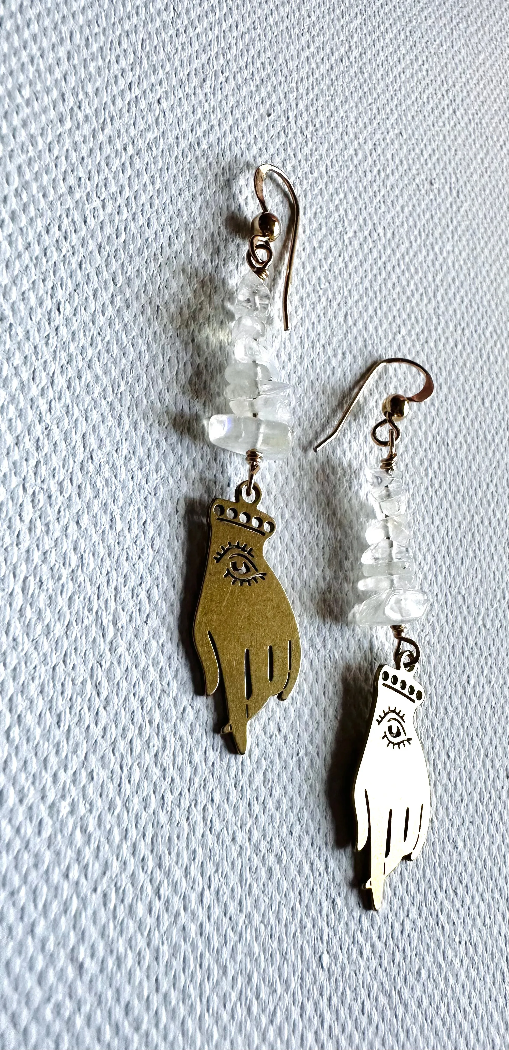 Hand Earrings/ Evil Eye Protection Earrings