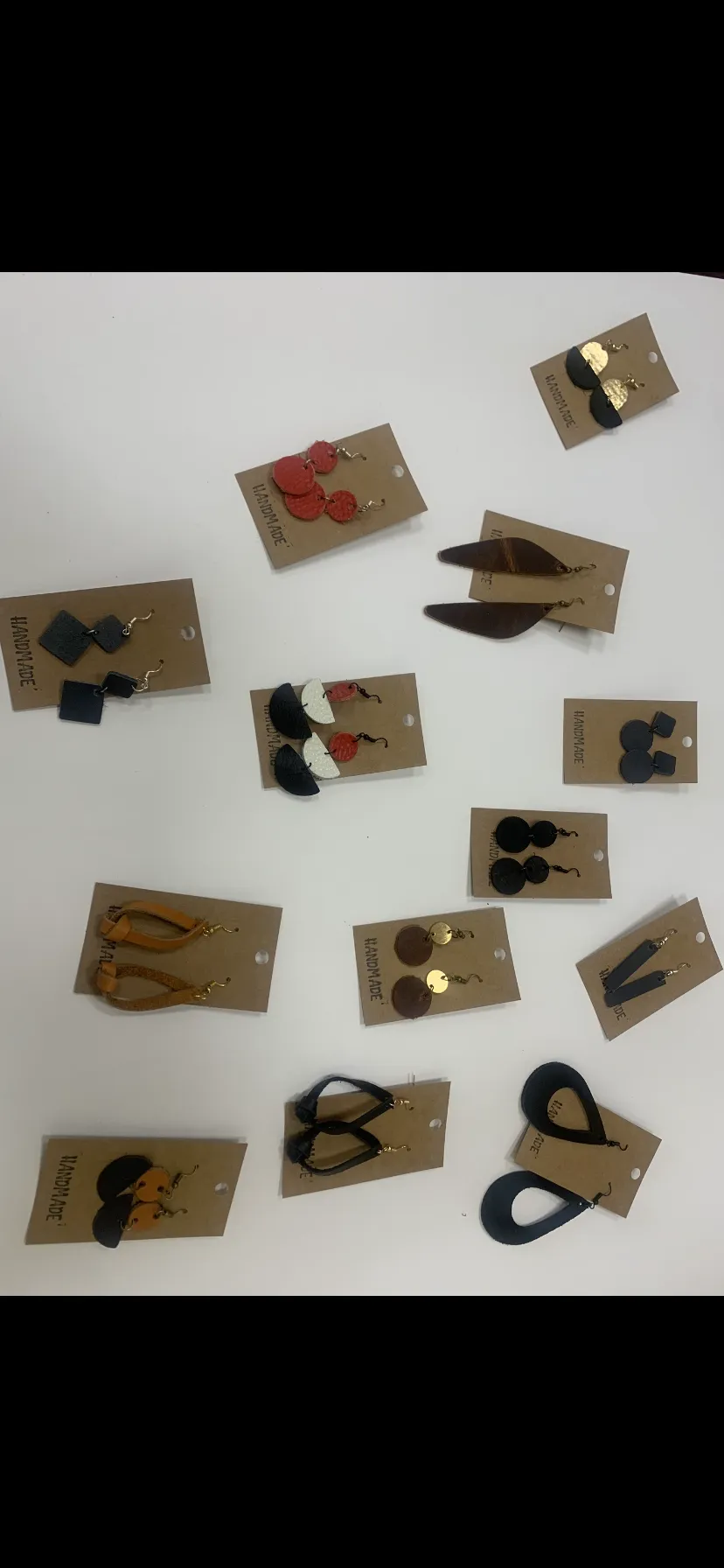HANDMADE leather earrings