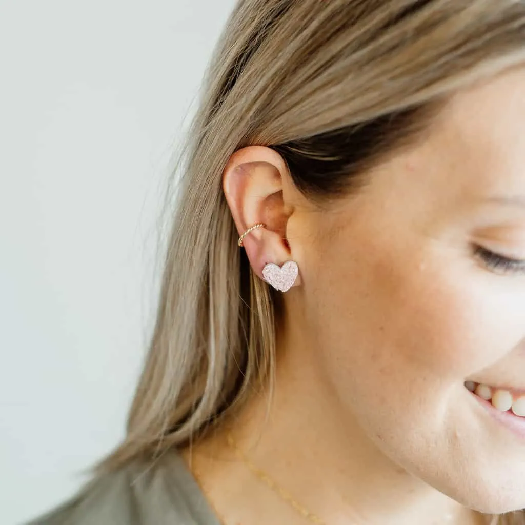 Heart Leather Studs