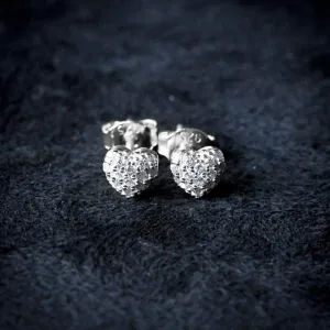 Heart Shaped Stud Earrings
