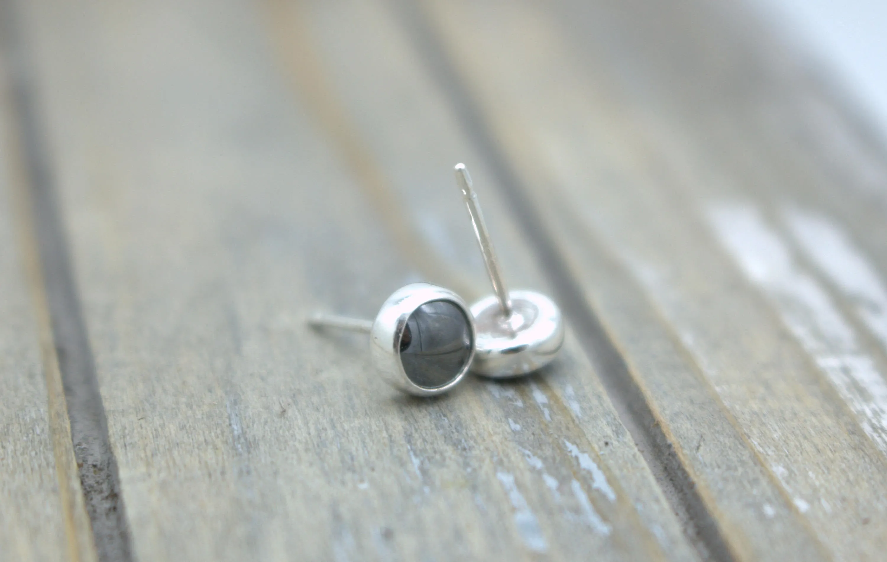 Hematite 5mm Earrings