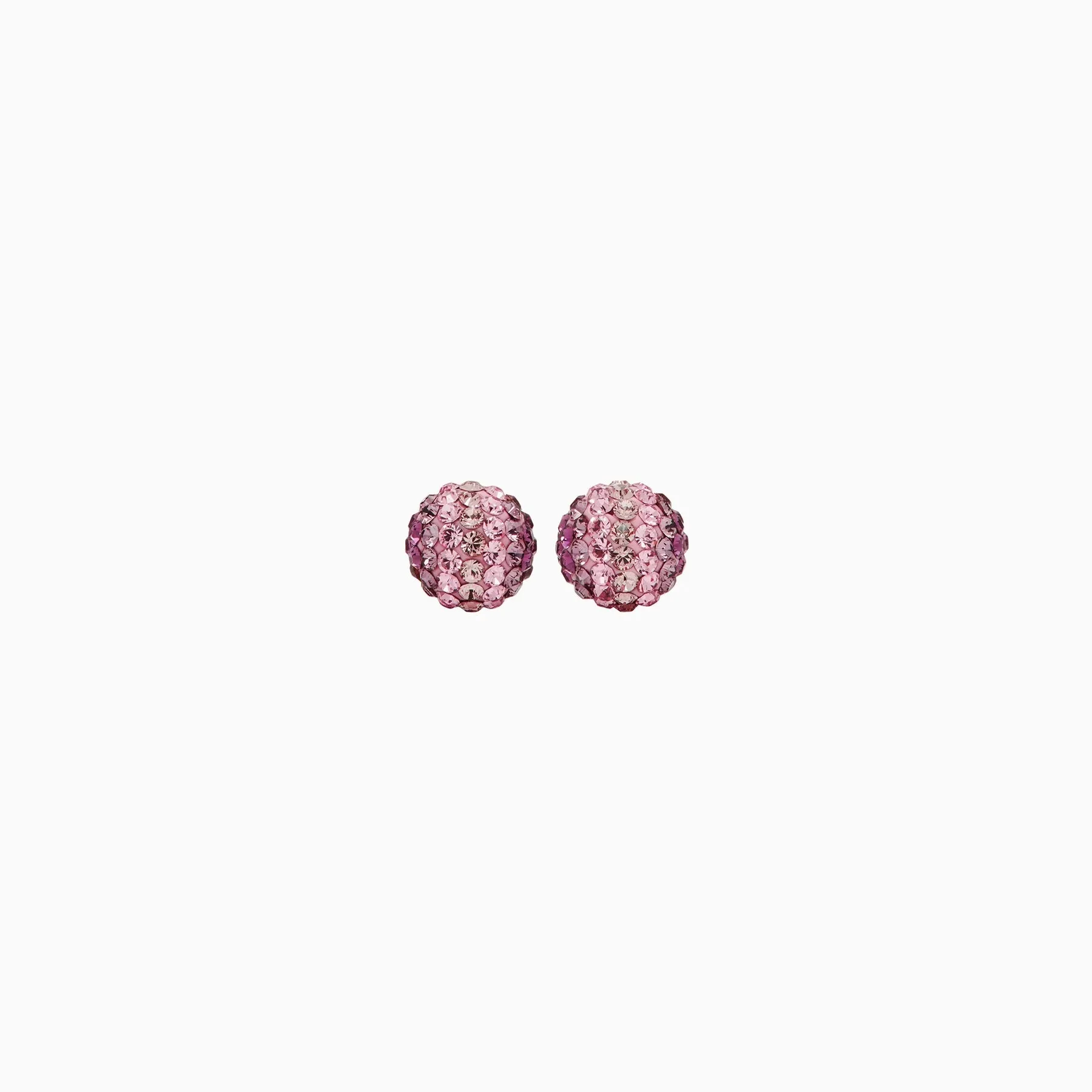 Hillberg & Berk Sterling Silver (10mm) Butterfly Sparkle Ball Stud Earrings