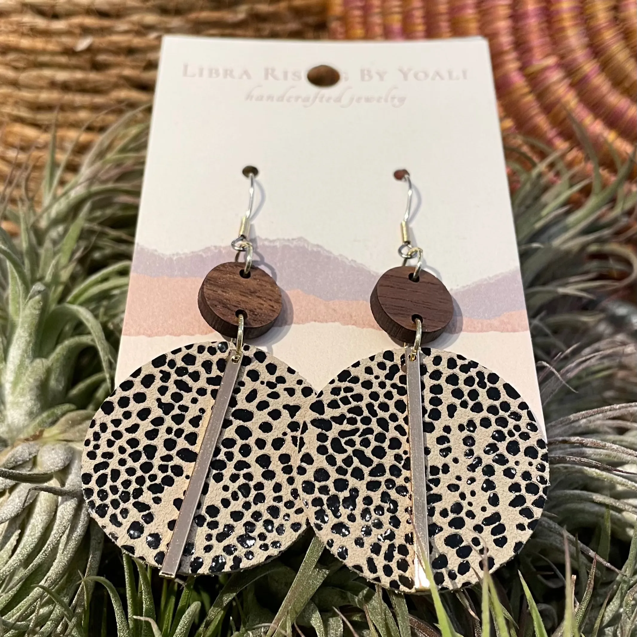 holly leather earrings