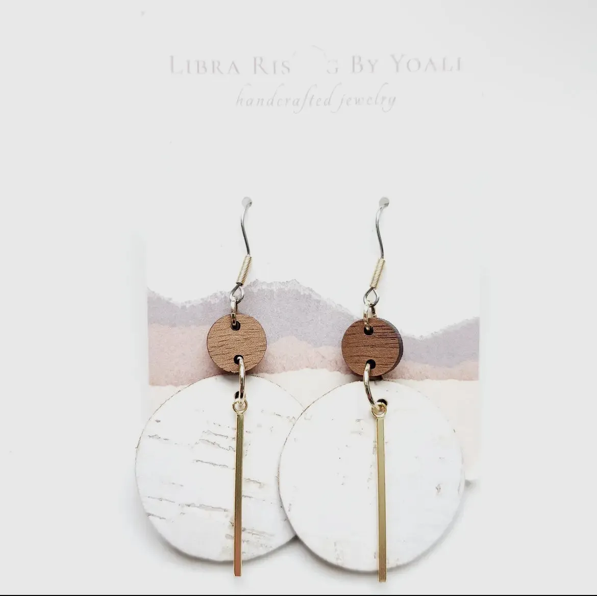 holly leather earrings