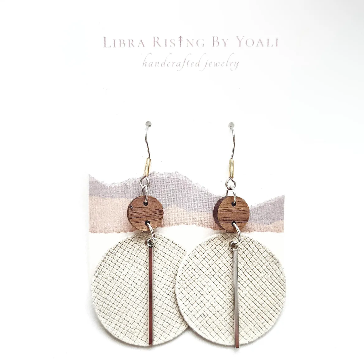 holly leather earrings