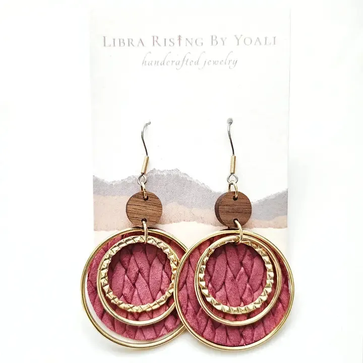holly leather earrings