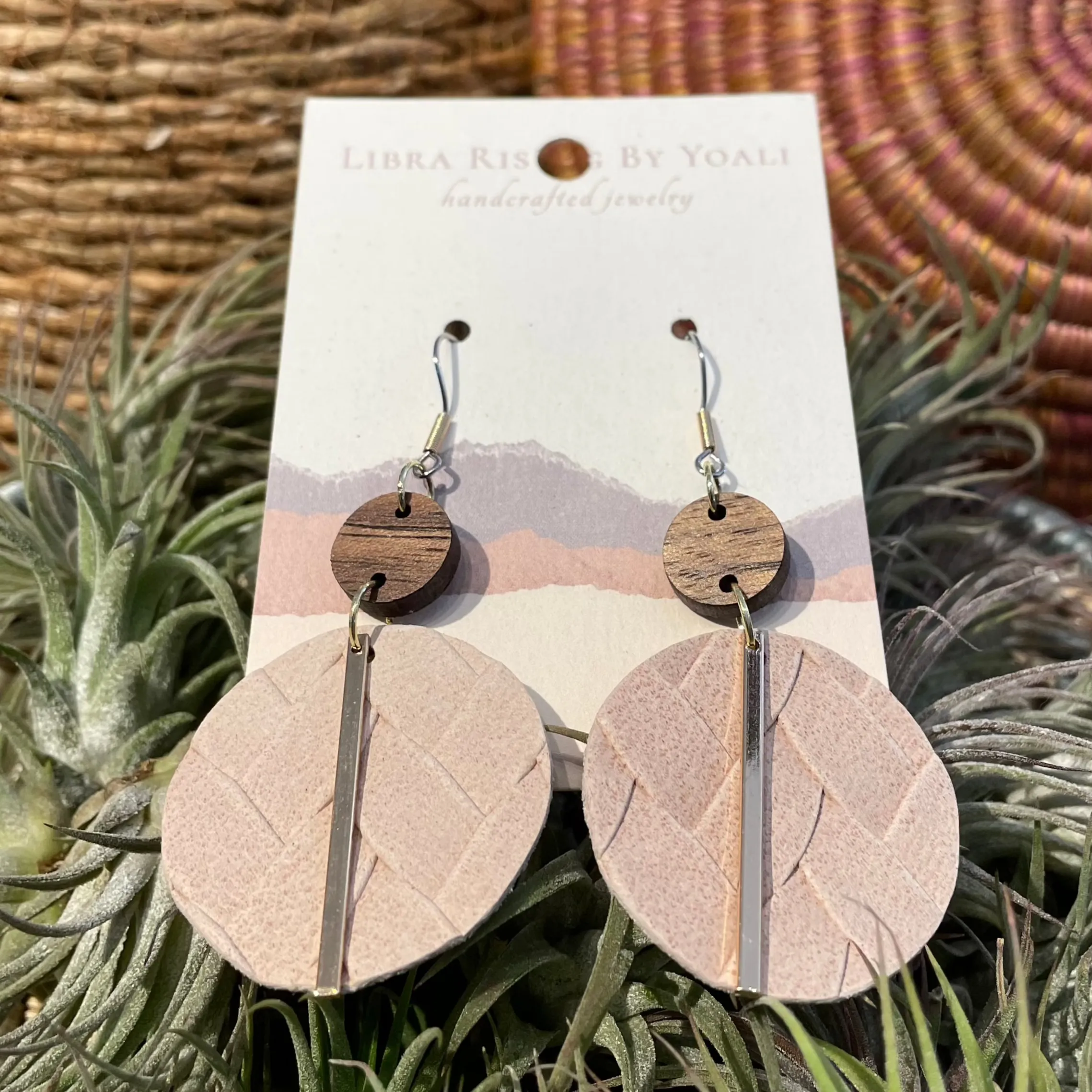 holly leather earrings