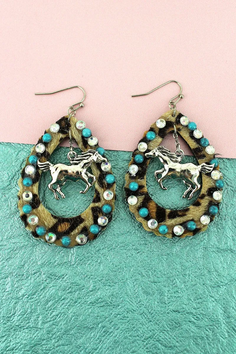 HORSE CHARMED EARRINGS