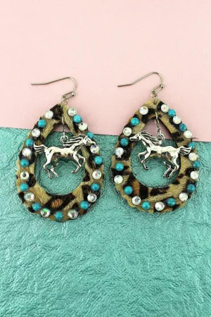 HORSE CHARMED EARRINGS