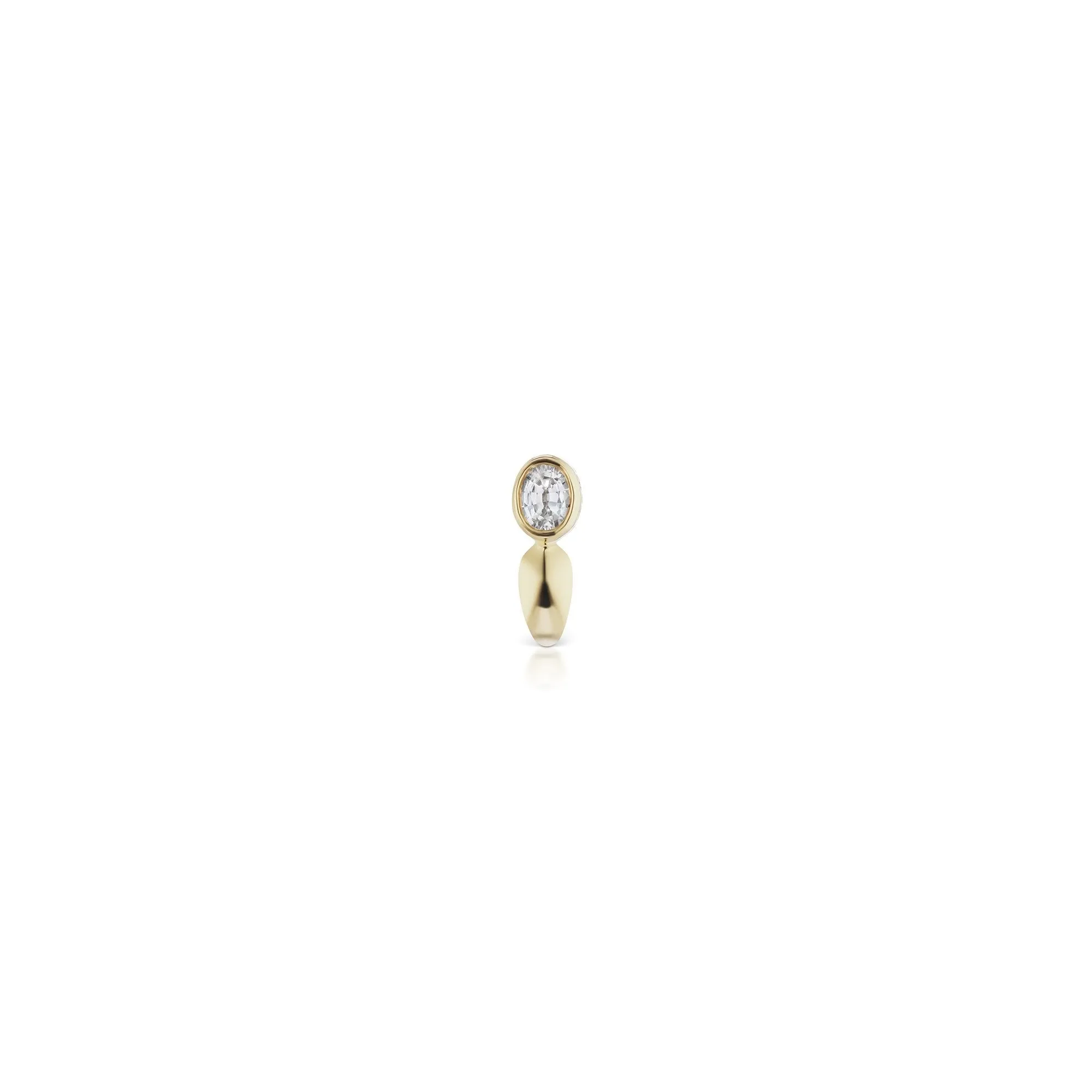 Huggie in White Sapphire