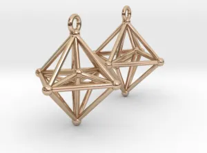 Hyperoctohedron Earrings (Metal)