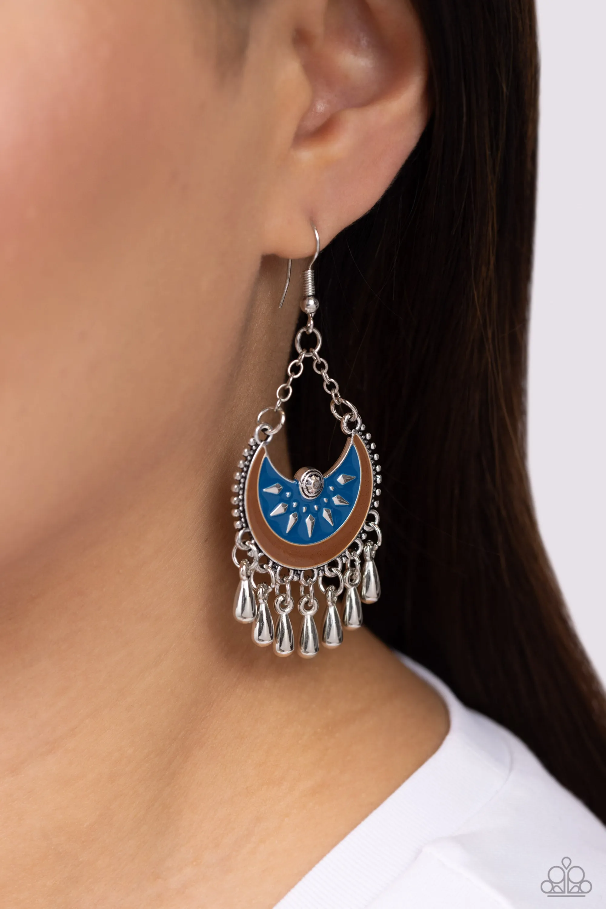 I Just Need CHIME - Blue - Paparazzi Fishhook Earrings