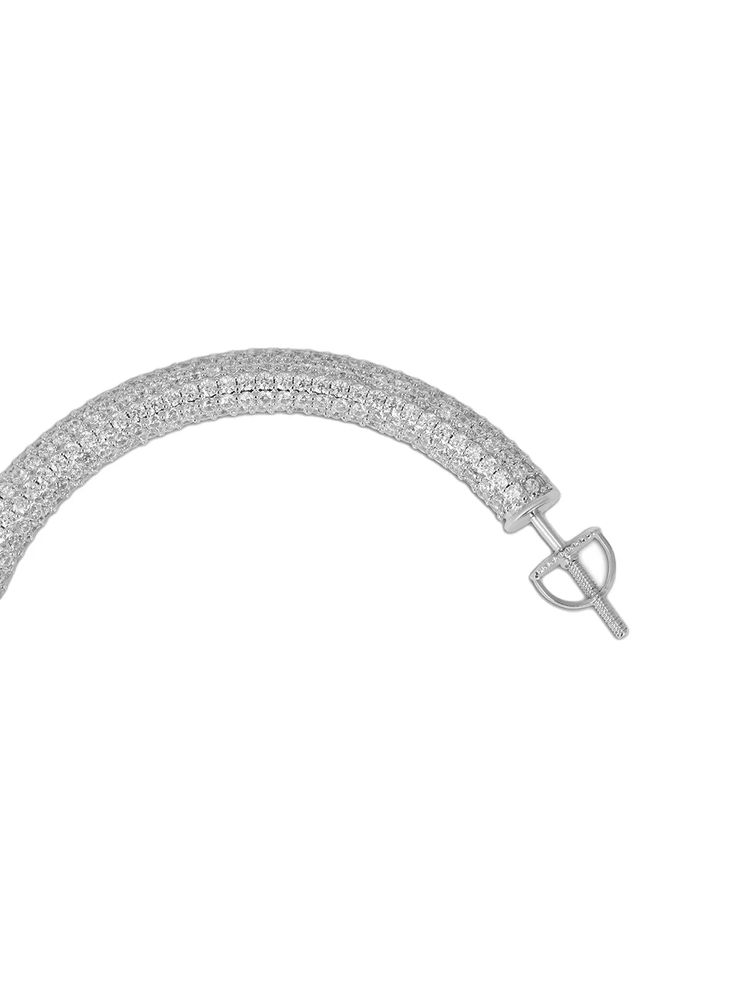 Iced Medium Hoops