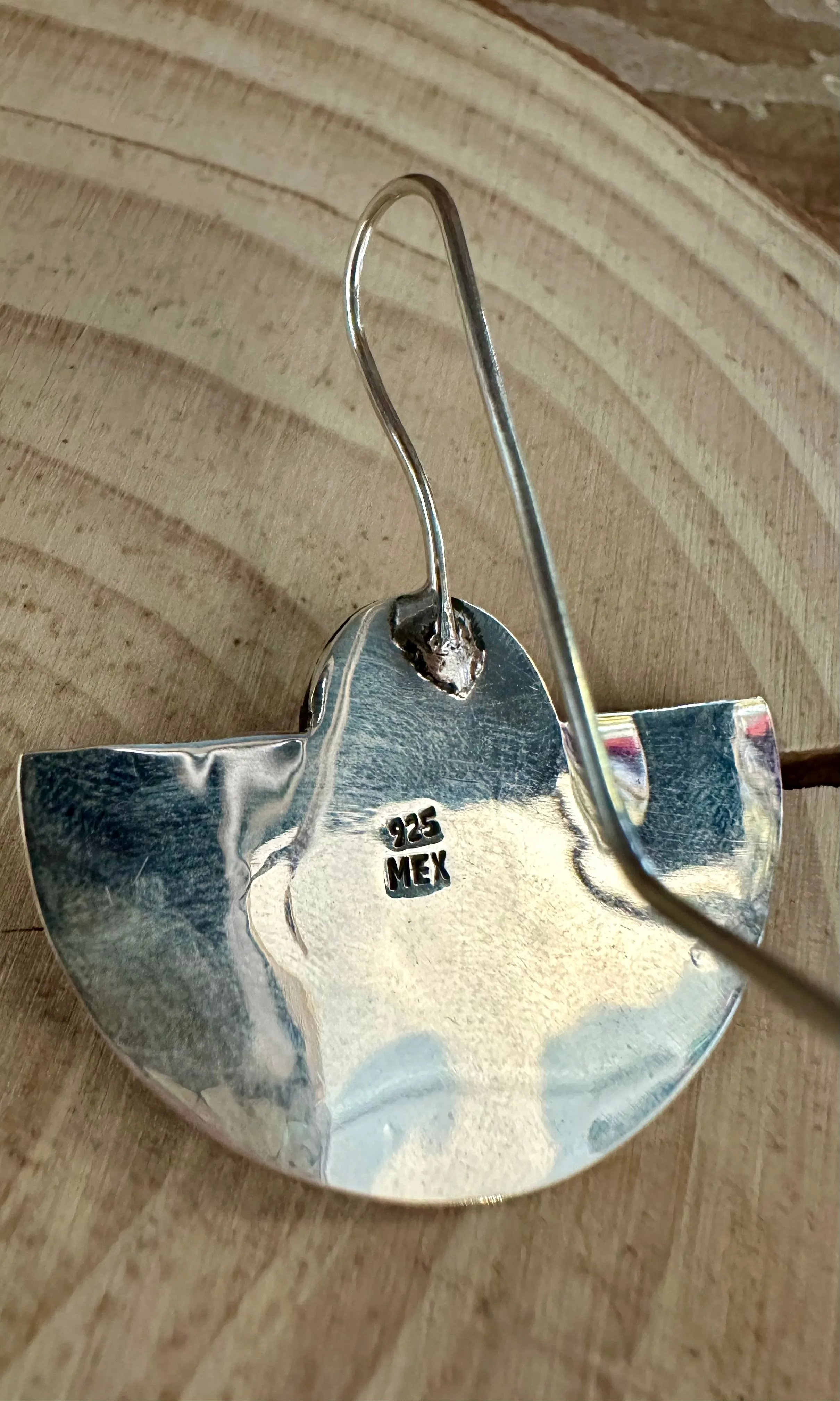 I'M A FAN Sterling Silver Statement Earrings