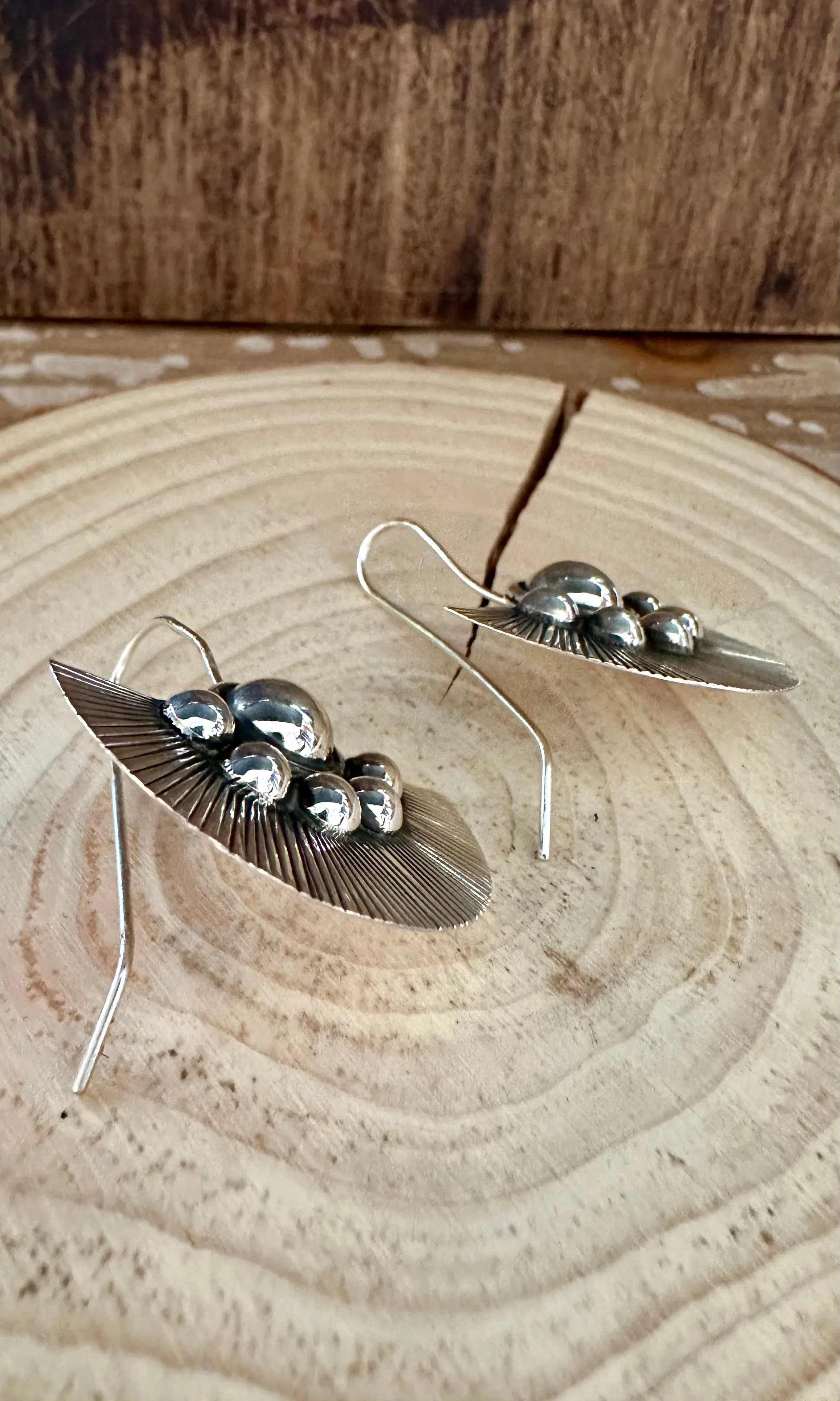 I'M A FAN Sterling Silver Statement Earrings