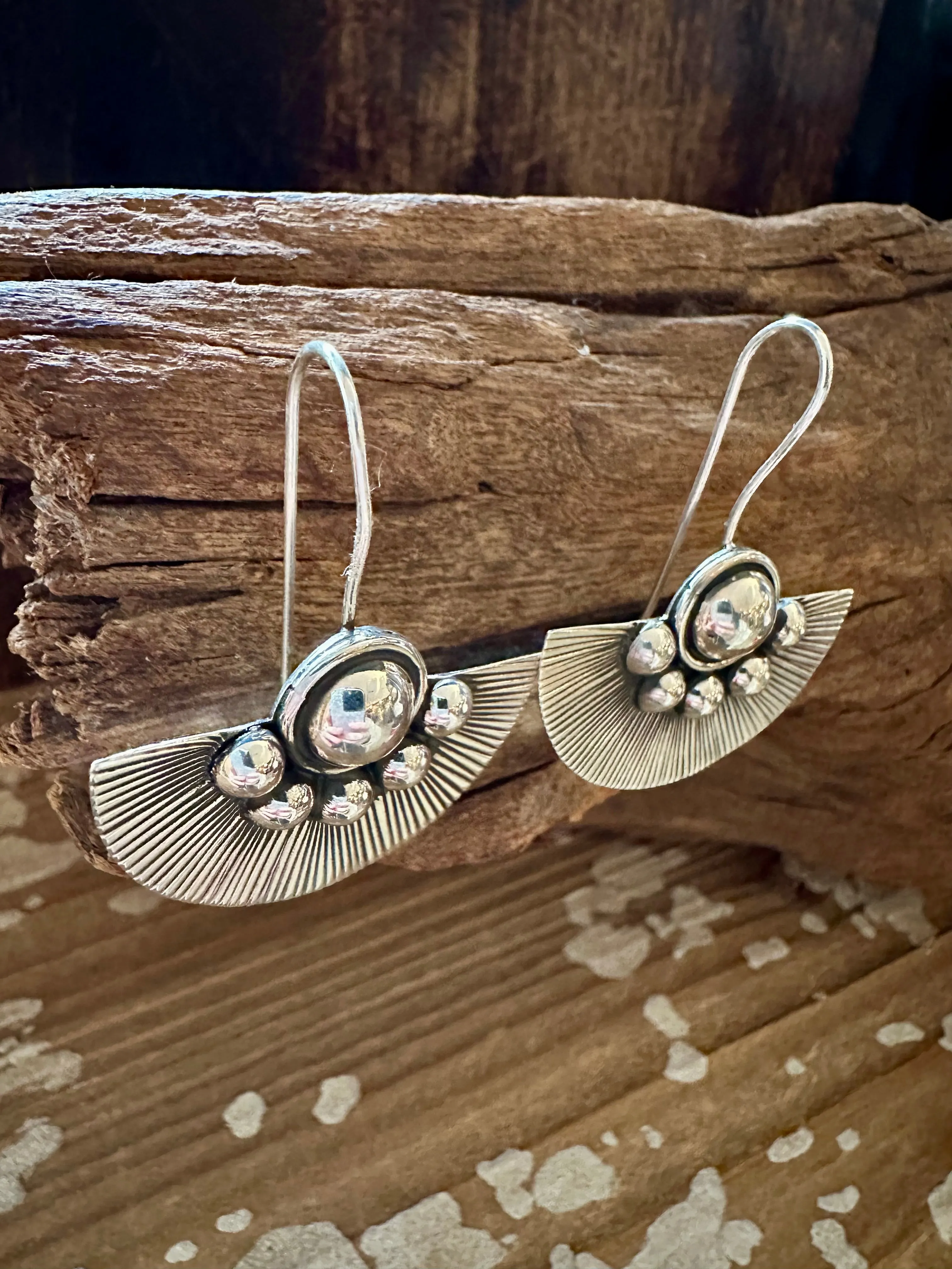 I'M A FAN Sterling Silver Statement Earrings