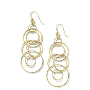 IPPOLITA Classico 18K Yellow Gold Jet Set Earrings with Diamond Accents