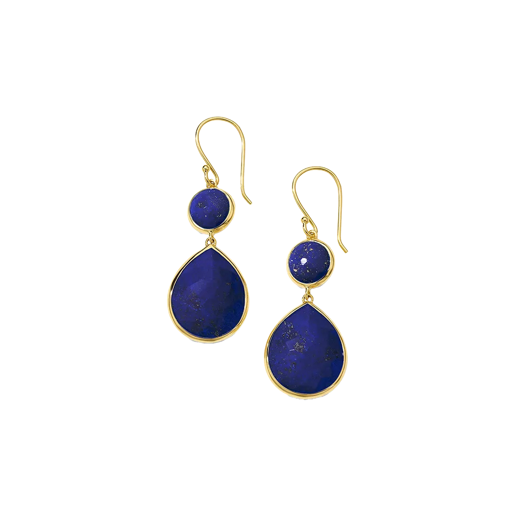IPPOLITA Rock Candy Snowman Lapis Doublet Teardrop Earrings