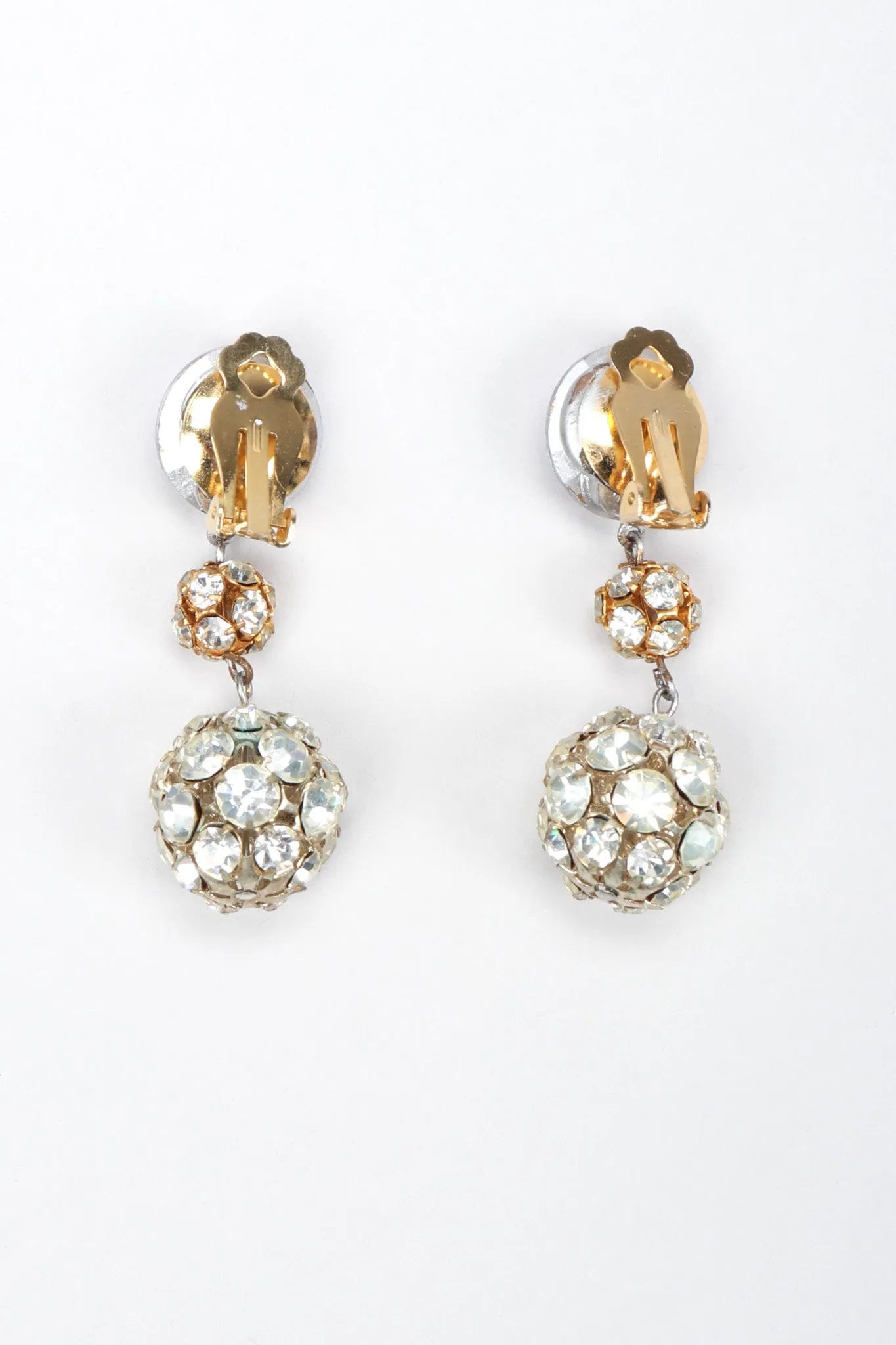 Iridescent Crystal Disco Earrings