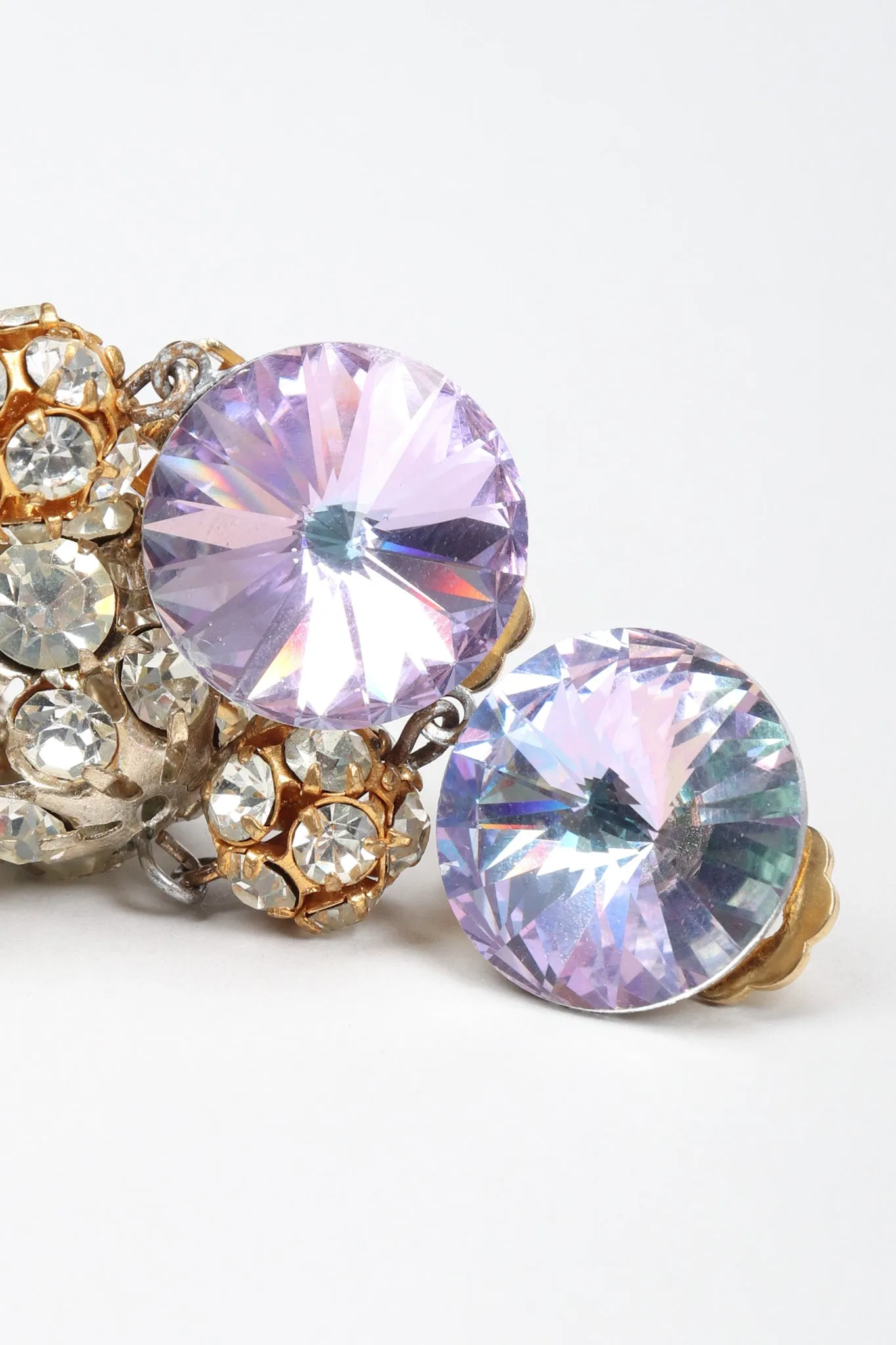 Iridescent Crystal Disco Earrings