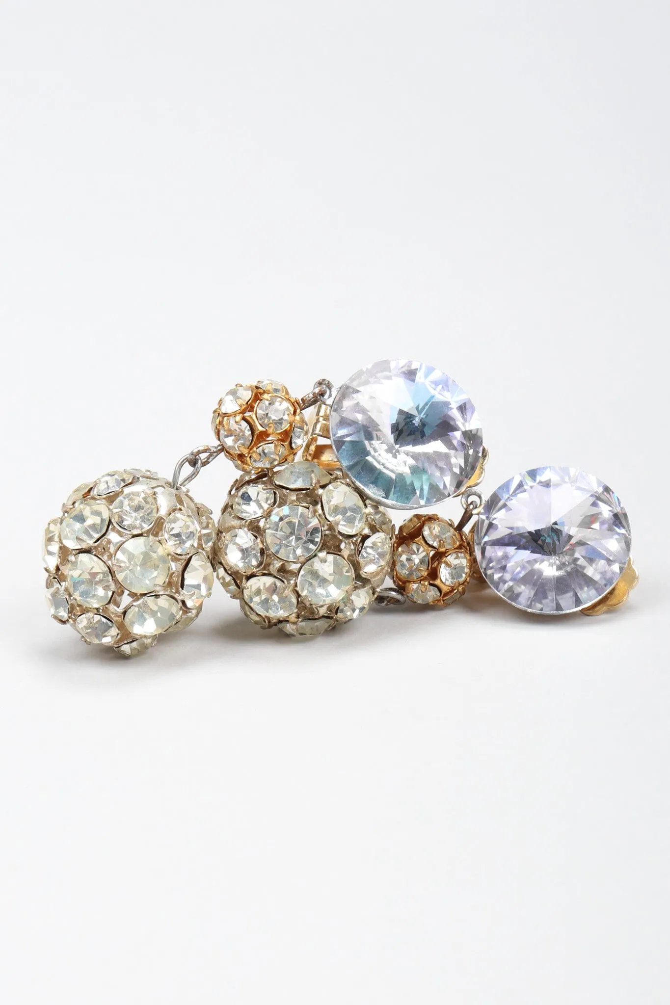 Iridescent Crystal Disco Earrings