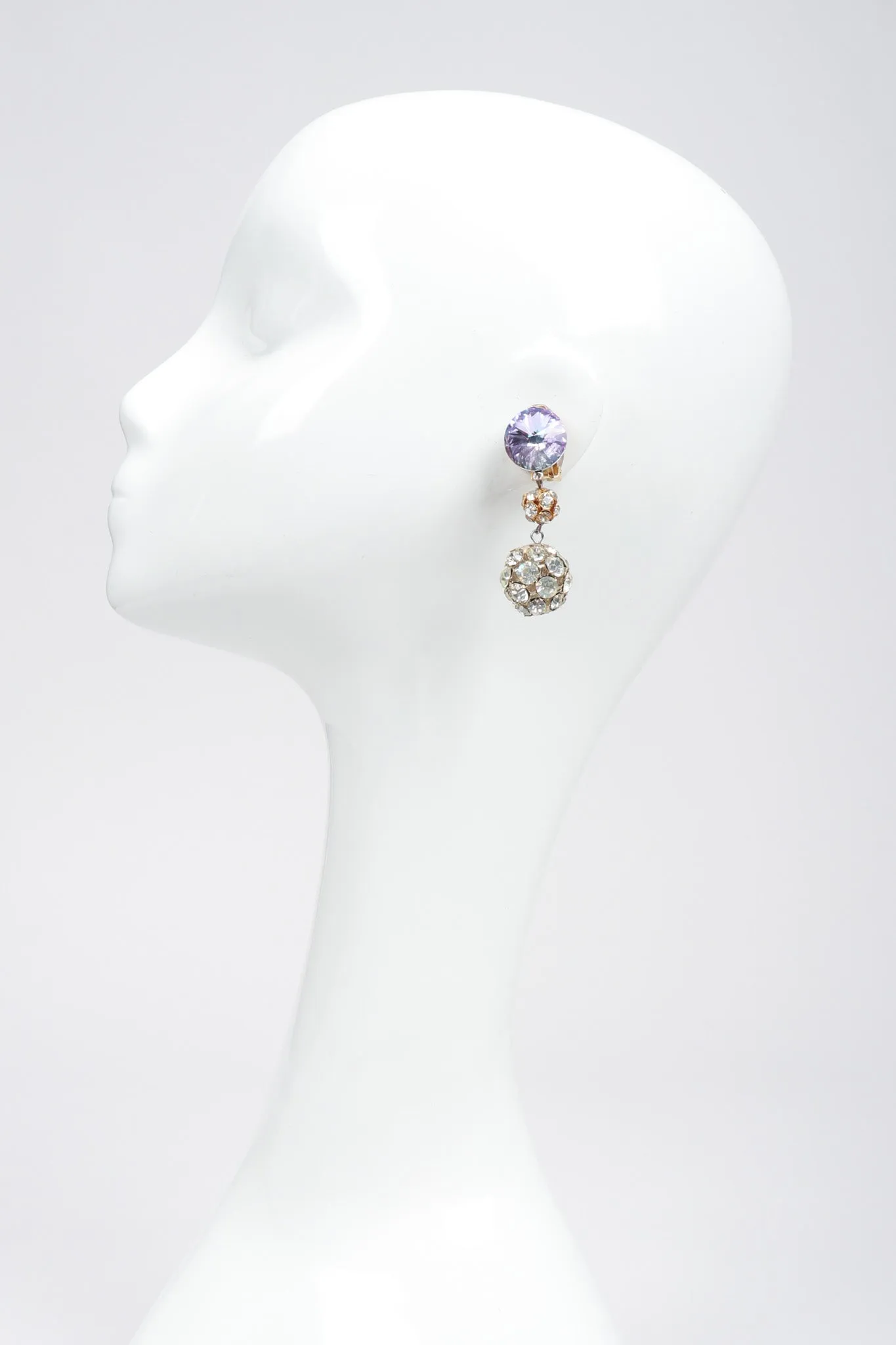 Iridescent Crystal Disco Earrings