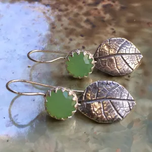 Jade Silver Earrings - End of Summer.