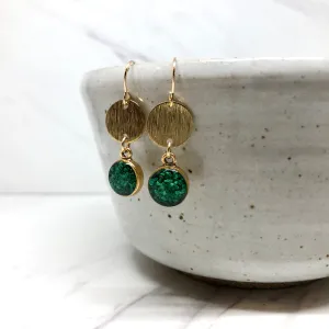 Kaylee Earrings- Chrysocolla