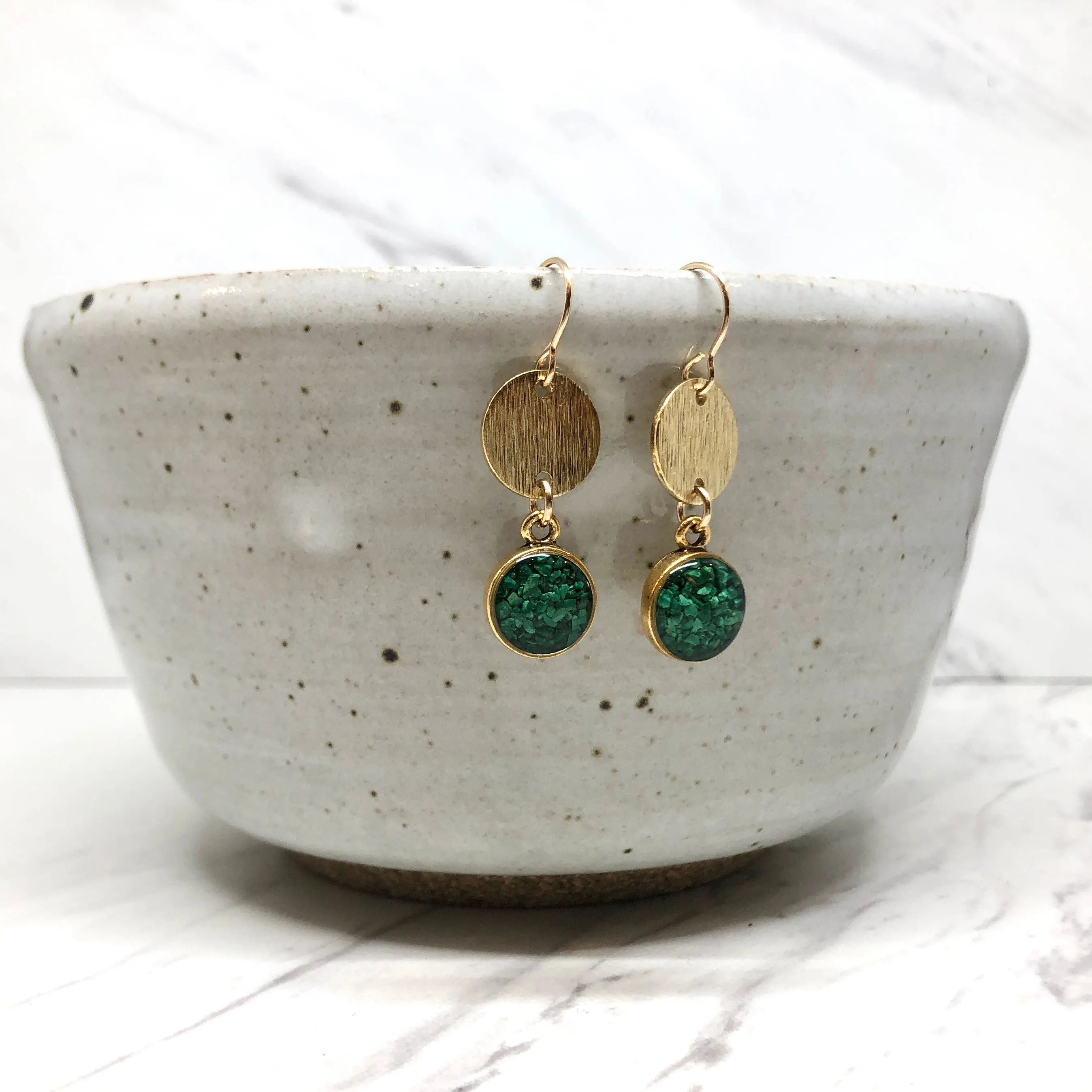Kaylee Earrings- Chrysocolla