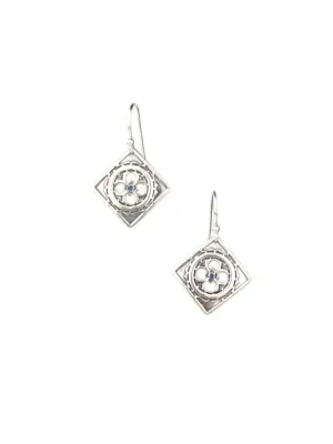 Kismet Silver Earrings w/ Sapphire