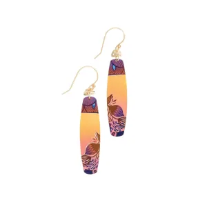 Koa Earrings in Golden Lei