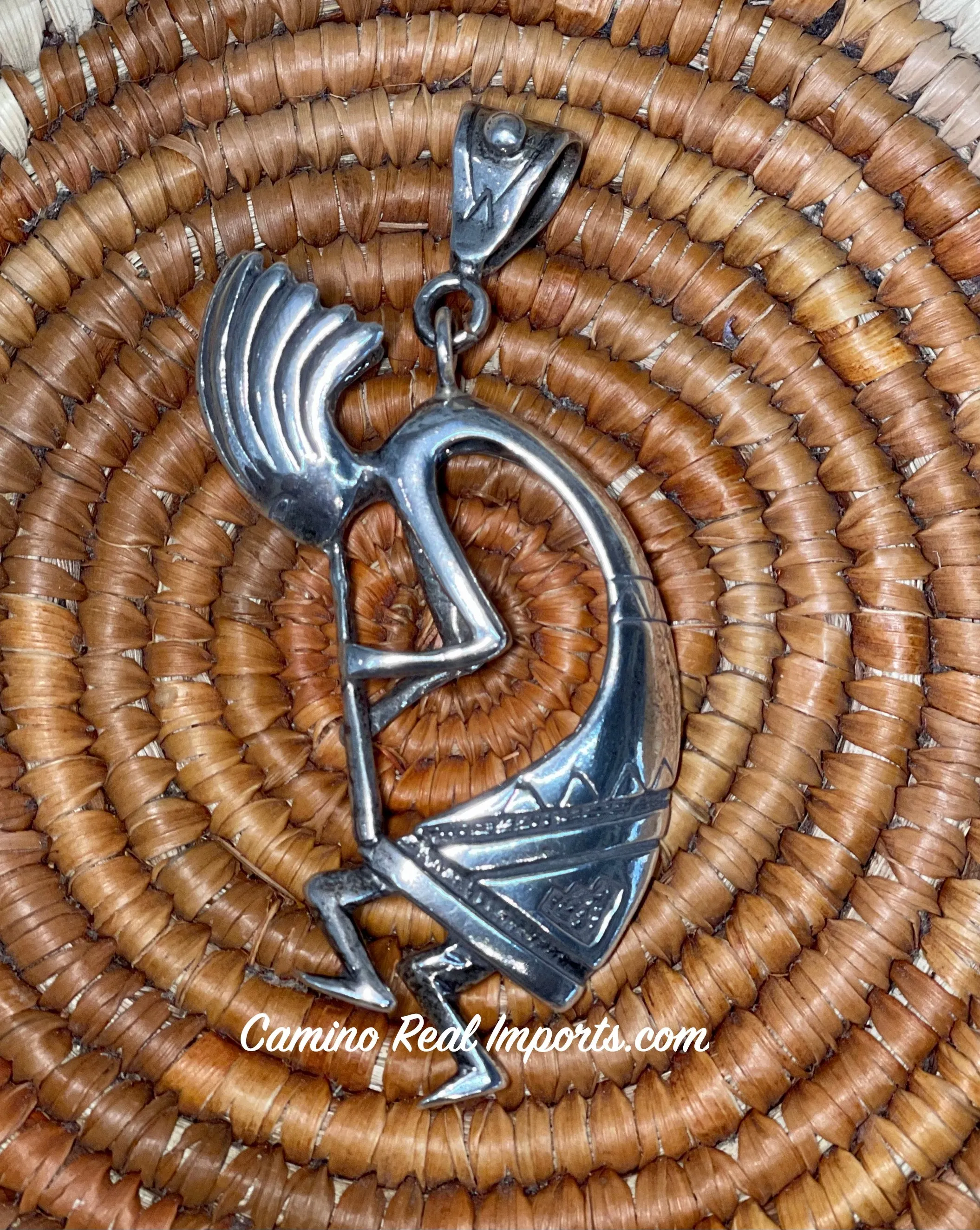 Kokopelli Pendant Sterling Silver