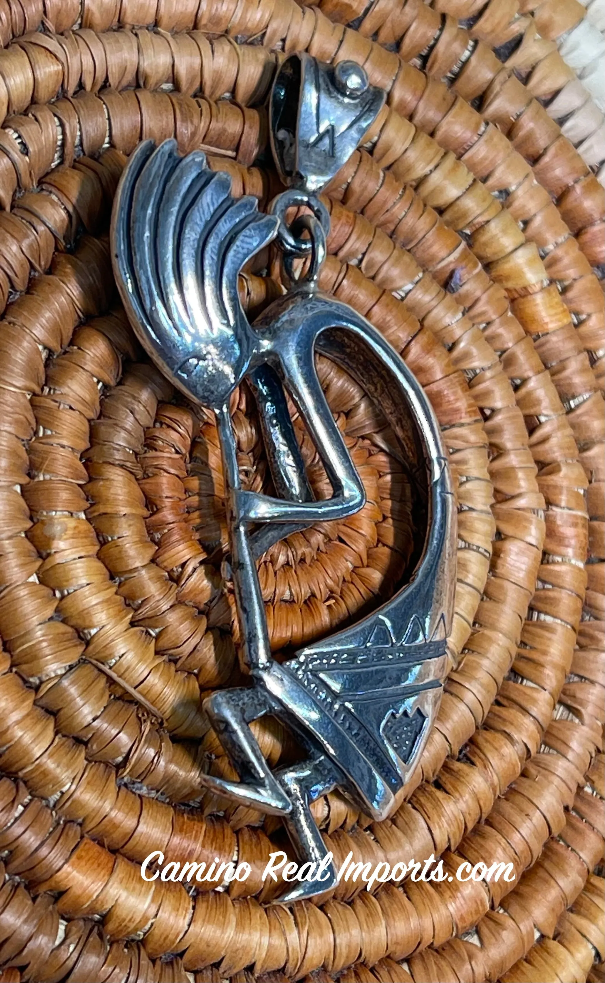 Kokopelli Pendant Sterling Silver
