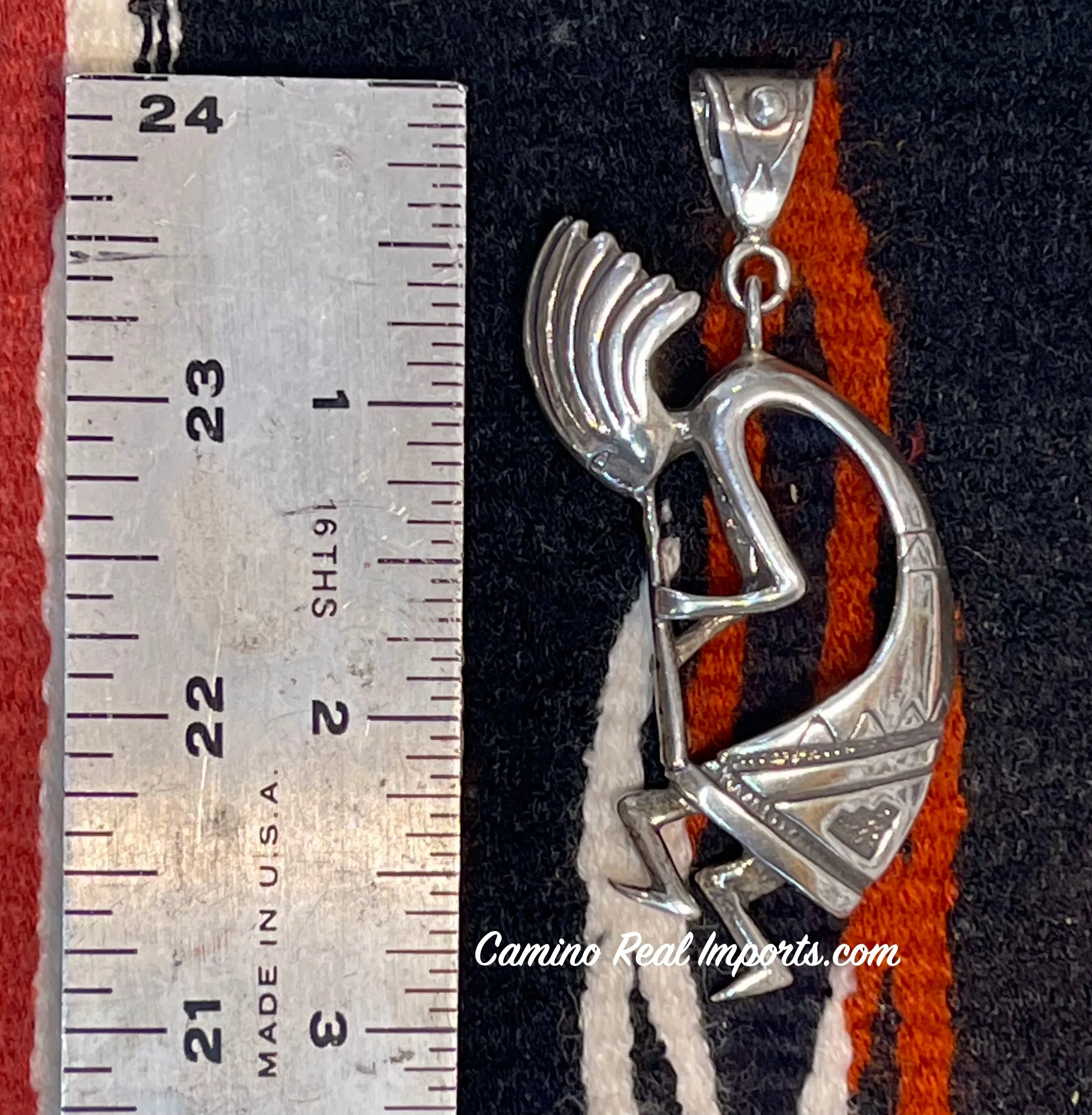 Kokopelli Pendant Sterling Silver