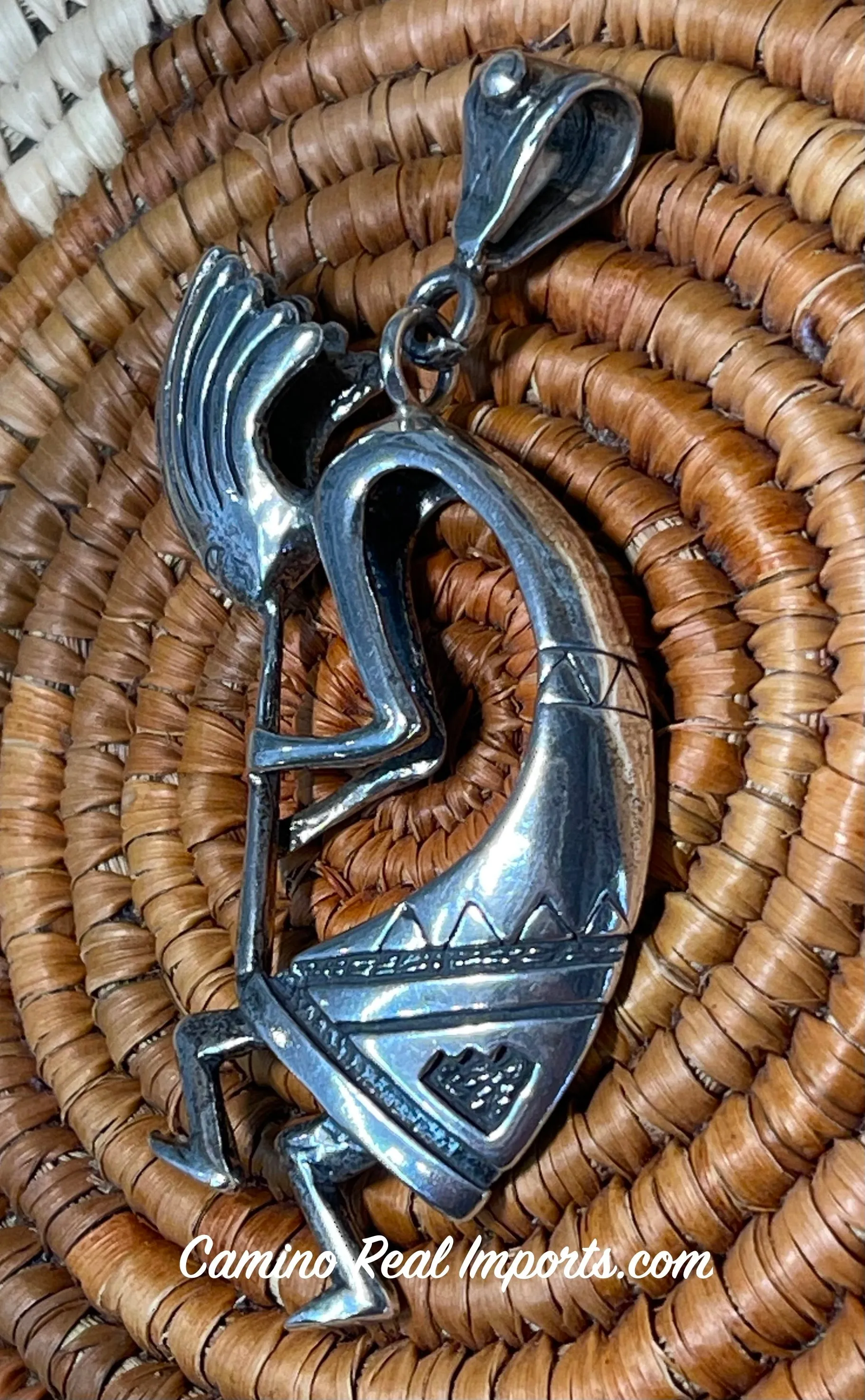 Kokopelli Pendant Sterling Silver
