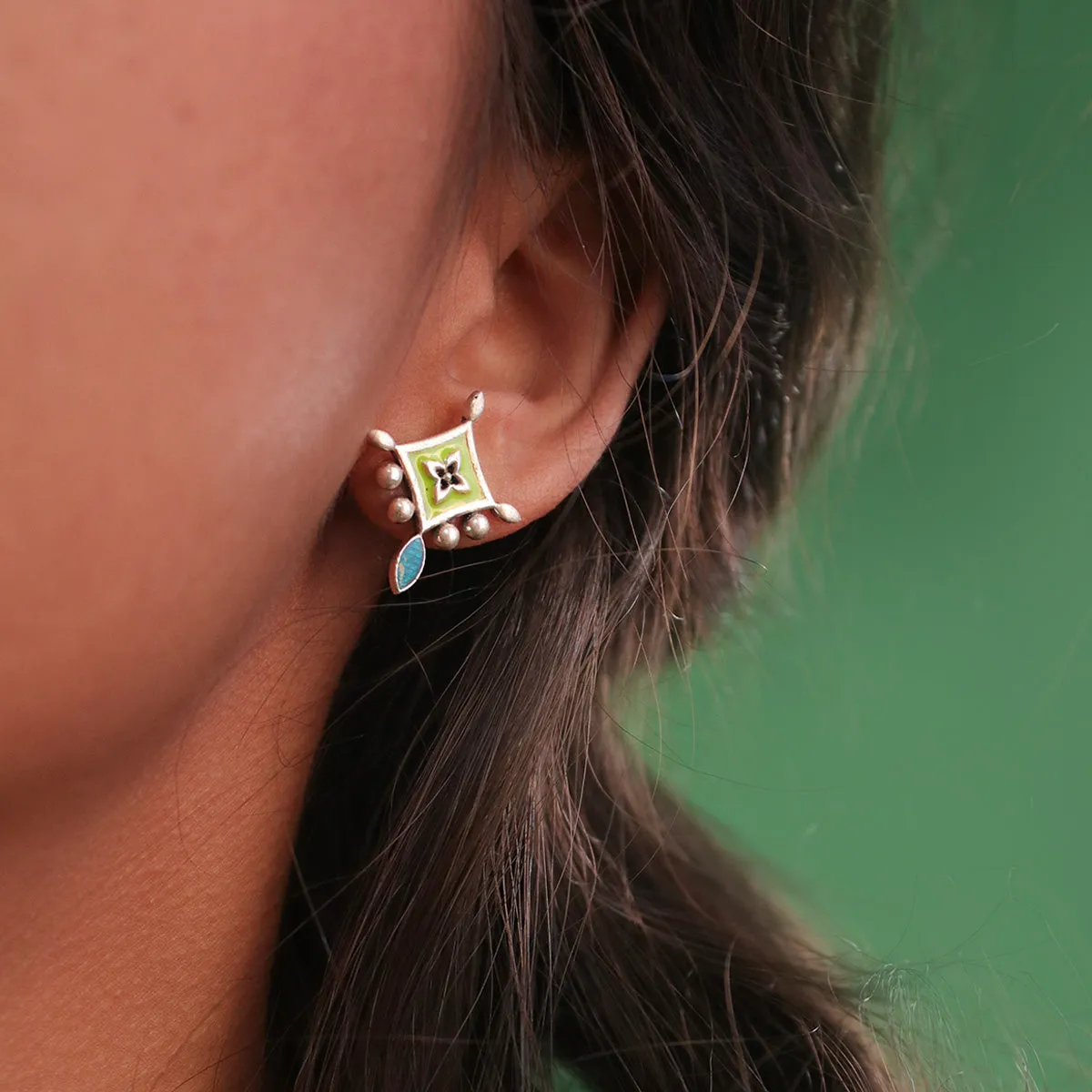Kriti Silver Earrings by MOHA