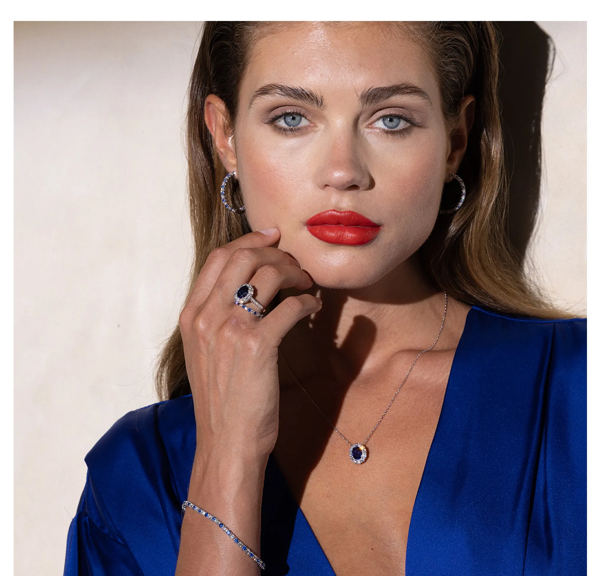 Lab Grown Diamond 2.26ctw In and Out Hoop Earrings <br> E-01163WBS
