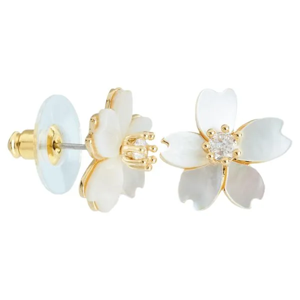Ladies Mother of Pearl Petal Earrings