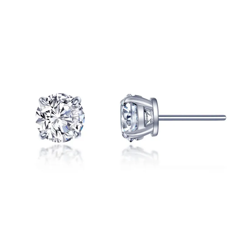 Lafonn 4 CTW Solitaire Stud Earrings