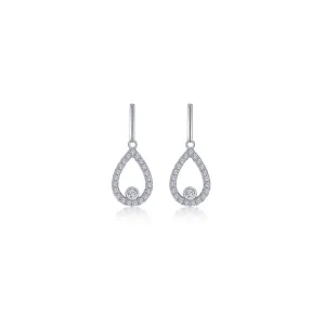 Lafonn Classic Pear-Shaped Drop Earrings